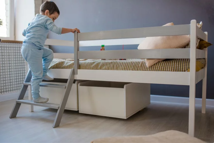 Лестница к кроватям 1400*800 RooRoom VK-10с Серая_1