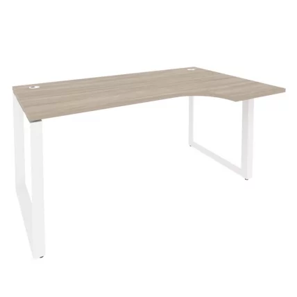 Стол эргономичный правый на О-образном м/к ОНИКС О.МО-СА-1Р Дуб Аттик/Белый / ONIX O.MO-SA-1R_0