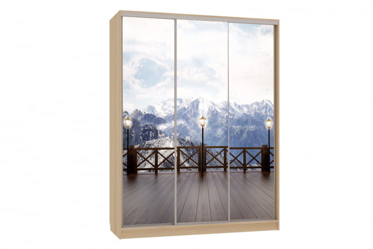 Шкаф-купе Бассо 7-600 27 СК-01Б25 дуб сонома / SK-01B25_0