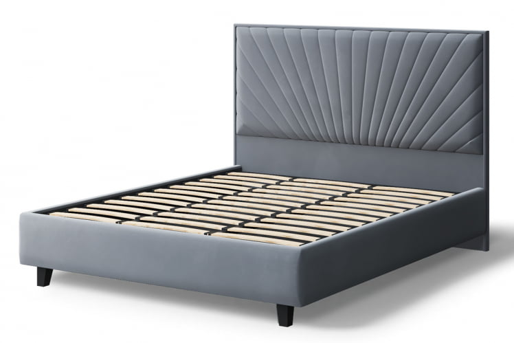 Кровать Леона, 2000x1400 мм, серый_2