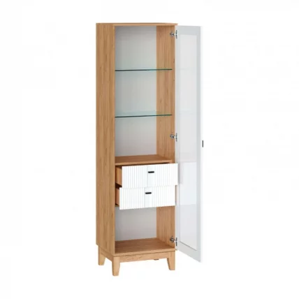 Шкаф одностворчатый Бари ЛД 698.050.000 Дуб Золотой Белый_1