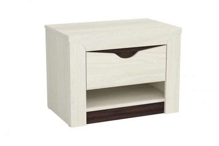 Тумба прикроватная Лючия 33.12 Ясень анкор светлый Венге_0