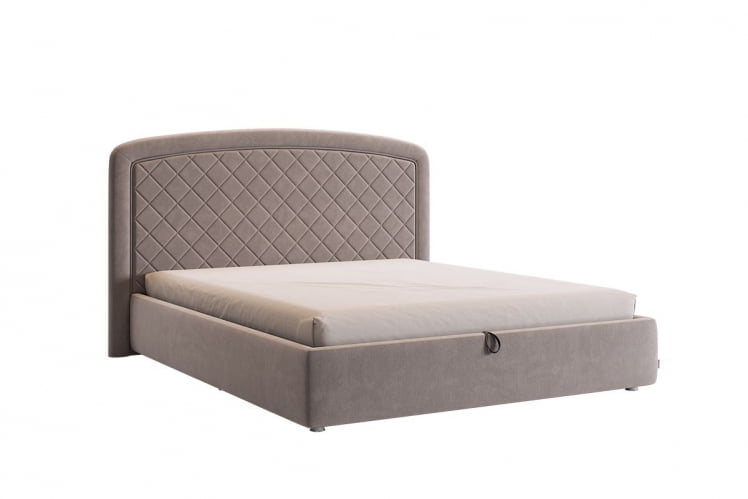 Кровать 1.6 Сильва 2 с подъем. механизмом ЗП.КМ1.6-18 какао (велюр) / ZP.KM1.6-18_0