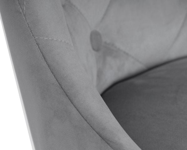 Стул барный ДОБРИН ДЖОСЕПХ БЛАCК (серый велюр (МДЖ9-75)) 2 шт / DOBRIN JOSEPH BLACK (MJ9-75))_7