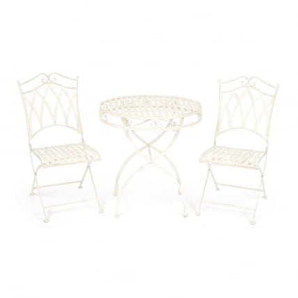 Комплект (стол + 2 стула) Сеcрет де Маисон ПАЛЛАДИО (мод. ПЛ08-8668/8669) белый антик (антикуе вхите) / Secret de Maison PALLADIO (mod. PL08-8668/8669) (antique white)_8