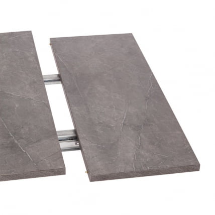 Стол VIGO ЛДСП/HPL/металл, 120 x 80 x 30 х 30 х 75 см, Гранит темный/черный_6