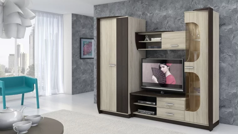 Гостиная Мадрид Гс13 Дуб Сонома/Венге_0