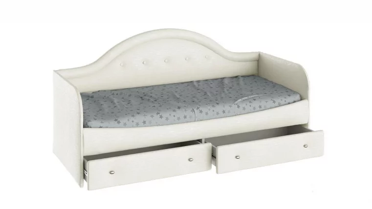 Кровать с мягкой спинкой Адель тип 1 Крем_3