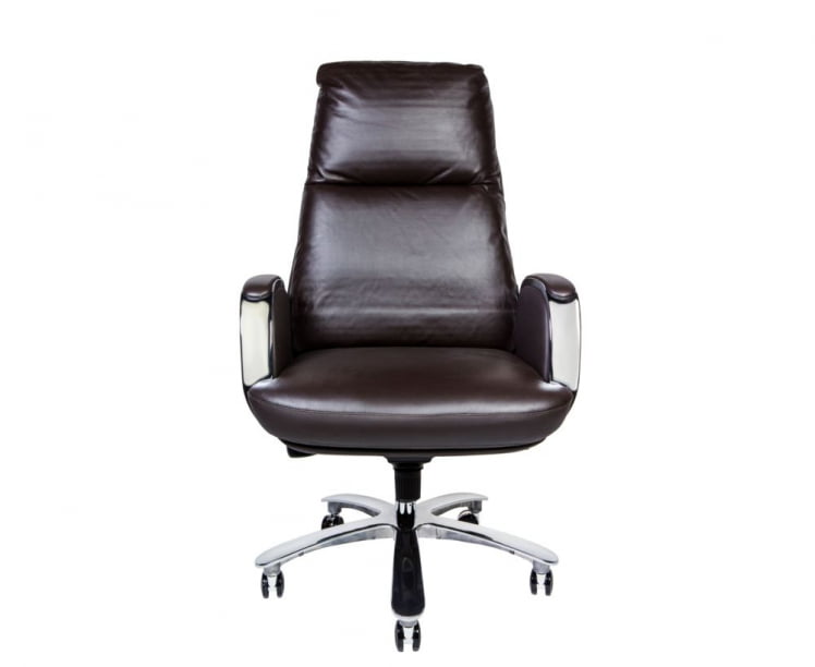 Кресло руководителя Сенат кожа Коричневый_2