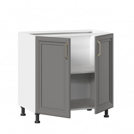 Тумба кухонная 800 Джелатто ЛД 241.060.000.090 Белый Оникс серый_1