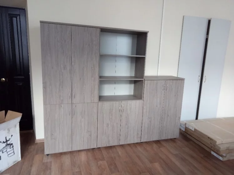 Шкаф средний закрытый Твин 16.14.101 Дуб Верцаска / Twin_3