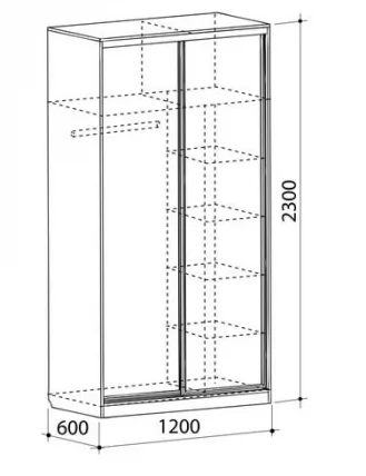 Шкаф-купе Рио-5 Венге_5