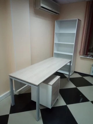 Шкаф 4 широкий открытый Deka 10.19.101 Дуб Сантана светлый/Белый_3