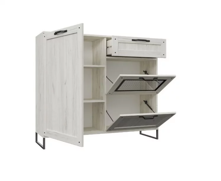 Комод комбинированный Сидней ЛД 672.050.000 Дуб Крафт Белый_1