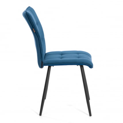 Стул обеденный Бари ЛТ, велюр, Дэрк блуе (темно-синий), 41х55х89 см / Bari LT, Dark blue_1