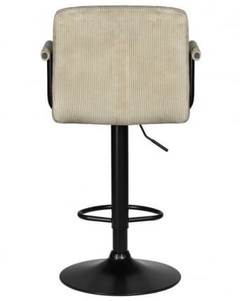 Стул барный ДОБРИН КРУГЕР АРМ БЛАCК (бежевый вельвет (ЛАР-Е2041-04)) 2 шт / DOBRIN KRUGER ARM BLACK (LAR-E2041-04))_5
