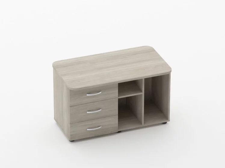 Тумба сервисная Glassy 3.16.12Л Дуб сантана светлый_0