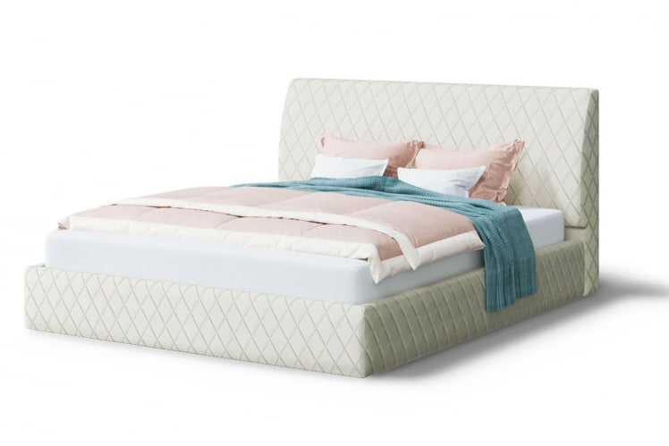 Кровать Хилтон, 2000кс1600 мм, серо-белый / 2000x1600_0