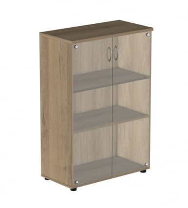 Шкаф для документов с прозрачными стеклами Р.Шс-3СБ Серый_0