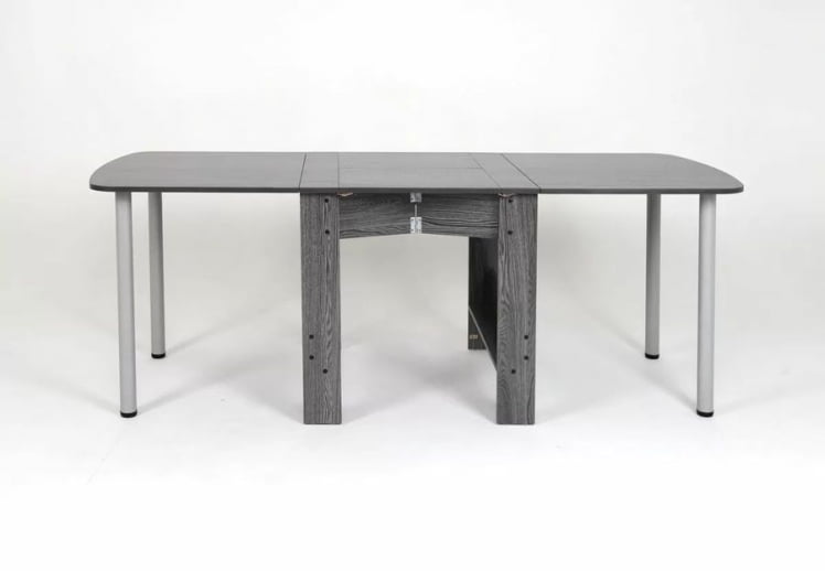 Стол-книжка раздвижной Оригами Ясень черный_7