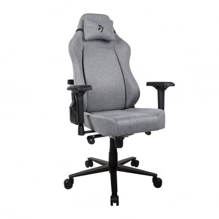Геймерское кресло Arozzi Primo Woven Fabric Grey Black logo_0