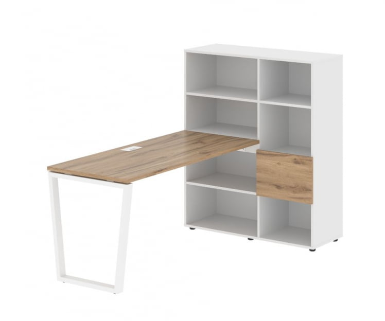 Рабочая станция ЕДИС ЕВРСТ 1115 Дуб Денвер светлый Белый Белый / EDIS EVRST_0