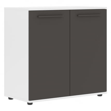 Шкаф с глухими малыми дверьми ЕДИС ЕЛCС 85.1 Мокко Мокко Белый / EDIS ELCS_0