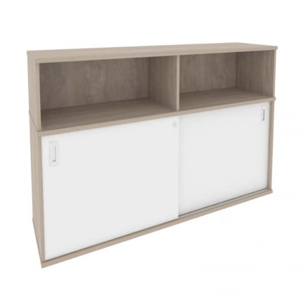 Шкаф-купе приставной / опорный ОНИКС О.СХКО-2.8 Дуб Аттик/Белый / ONIX O.SHKO-2.8_0