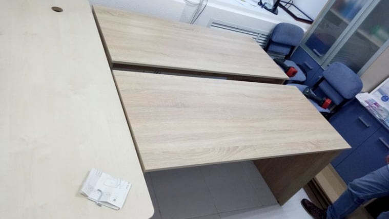 Стол письменный S-1400 (Дуб Cонома светлый) Стол письменный S-1400 (Дуб Cонома светлый)_2