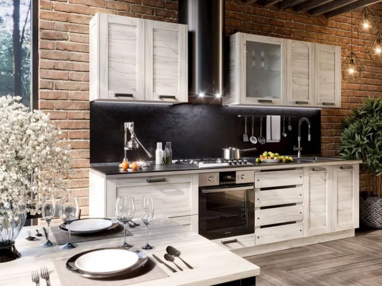 Шкаф кухонный 800 высокий Винченца ЛД 234.460.000.039 Белый Дуб Крафт белый_2