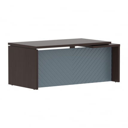 Стол руководителя левый Torr LUX TLCT 189 L Венге Магия Серо-голубой_0