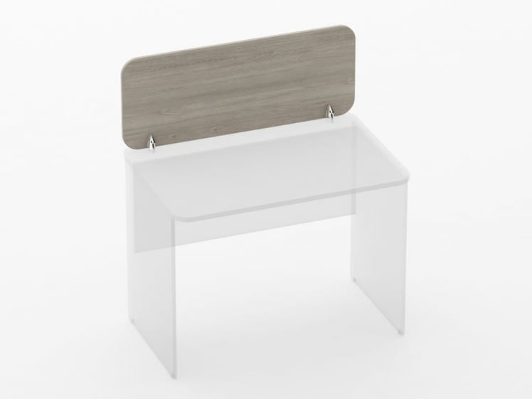 Экран разделительный прямой Glassy 5.14.10 Дуб сантана светлый_0