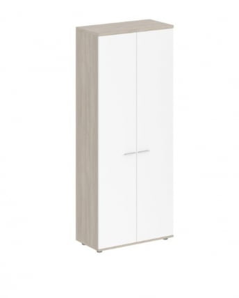 Шкаф высокий двухдверный Sigma SG.811.OD.WH Дуб темный Белый_0