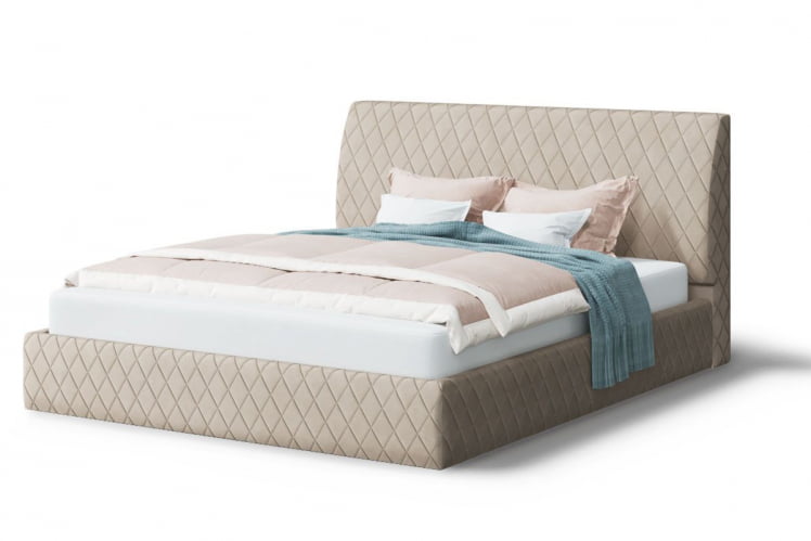 Кровать Хилтон, 2000кс1600 мм, бежевый / 2000x1600_0