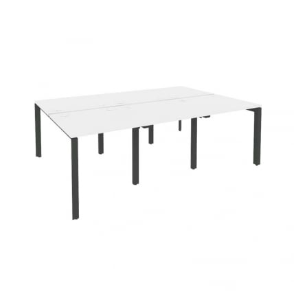 Рабочая станция на П-образном м/к ОНИКС О.МП-Д.РС-6.0.8 Белый Бриллиант/Антрацит / ONIX O.MP-D.RS-6.0.8_0