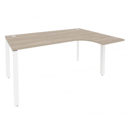 Стол эргономичный правый на П-образном м/к ОНИКС О.МП-СА-4Р Дуб Аттик/Белый / ONIX O.MP-SA-4R_0