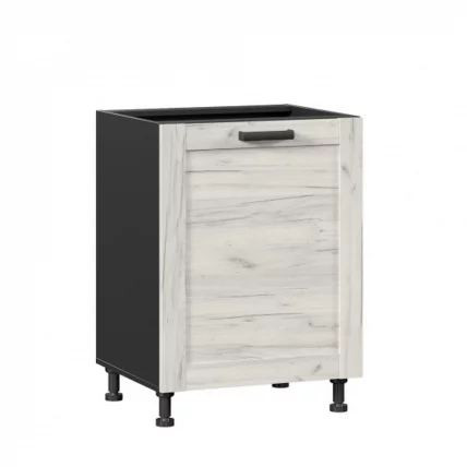 Тумба кухонная 600 Винченца ЛД 234.050.000.051 Черный Дуб Крафт белый_0