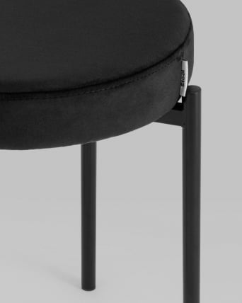 Табурет Рио велюр Черный_2