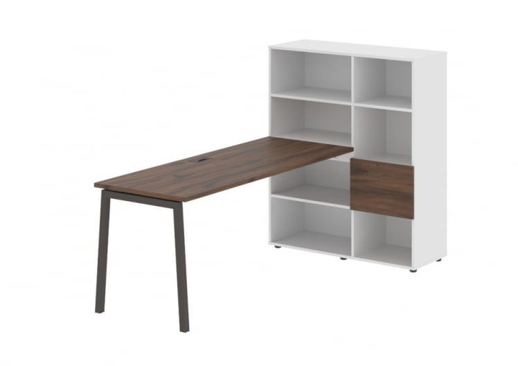 Рабочая станция ЕДИС ЕЛРСТ 1117 Дуб Денвер темный Мокко Белый / EDIS ELRST_0