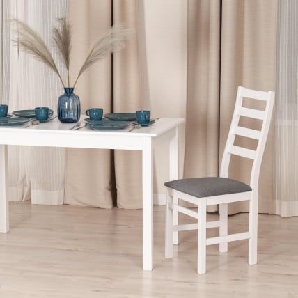 Стул SWEDEN Многослойная фанера, 41*40*99 см, white, ткань темно-серая (150)_9