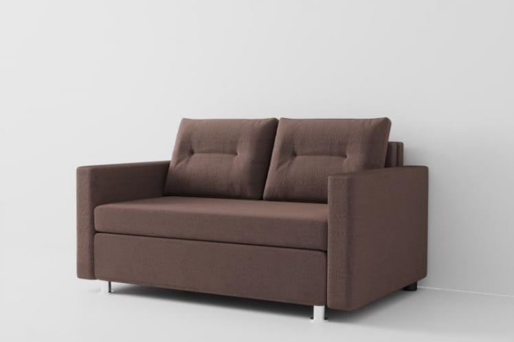 Диван трансформер Лоджия (Berhouse) Цвет фасада: Кофе; Тип: Прямой; Материал фасада: Рогожка_0