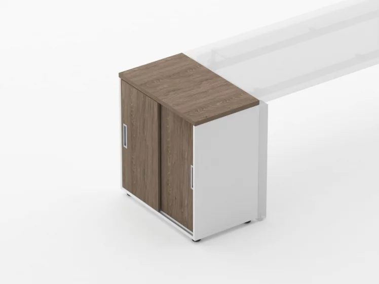 Тумба-купе Deka 9.02.07 Дуб Верцаска/Белый_2