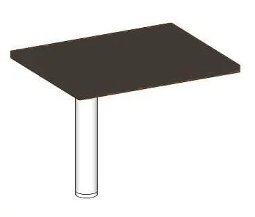 Элемент переговорного стола на опоре В305.1 Венге магия_0