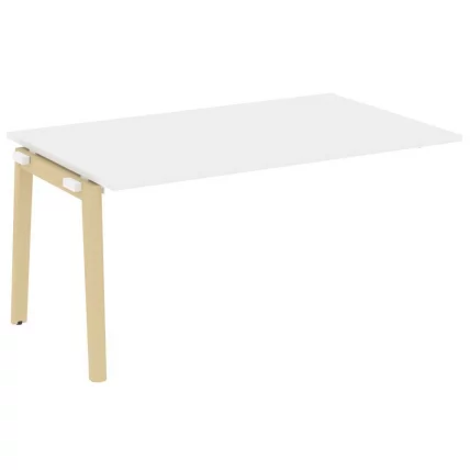 Проходной наборный элемент переговорного стола ONIX WOOD OW.NPRG-4 Белый Бриллиант/Светлый_0