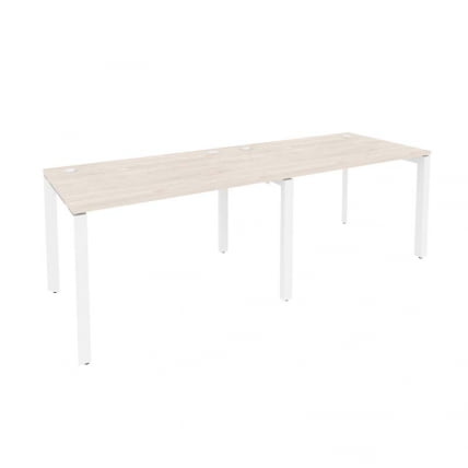 Рабочая станция на П-образном м/к ОНИКС О.МП-РС-2.2.8 Денвер Светлый/Белый / ONIX O.MP-RS-2.2.8_0