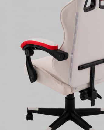 Кресло спортивное ТопЧаирс Пхантом бело-красный / TopChairs Phantom_6