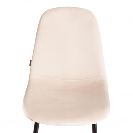 Стул BREEZE (mod. JSC-58) Велюр/металл , 44 х 53 х 86 см, beige (бежевый) HLR2 / черный_5