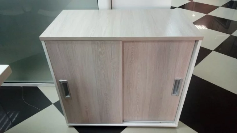 Тумба-купе Deka 9.02.08 Дуб Сантана светлый/Белый_8