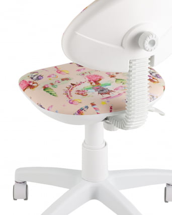 Кресло компьютерное детское УМКА Princesski пластик белый_5