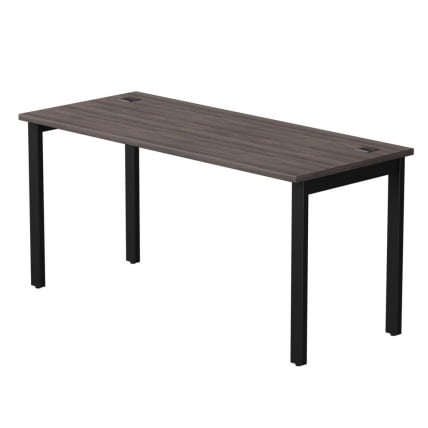 Стол прямой на металлокаркасе, опоры 45 гр Everprof EVO 254S004 Дуб Пасадена Черный_0